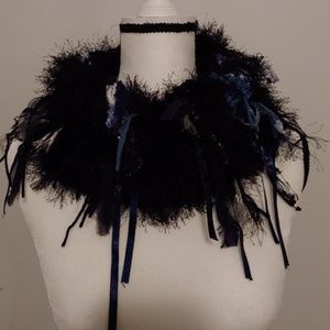 Womens Navy Blue Neck Warmer